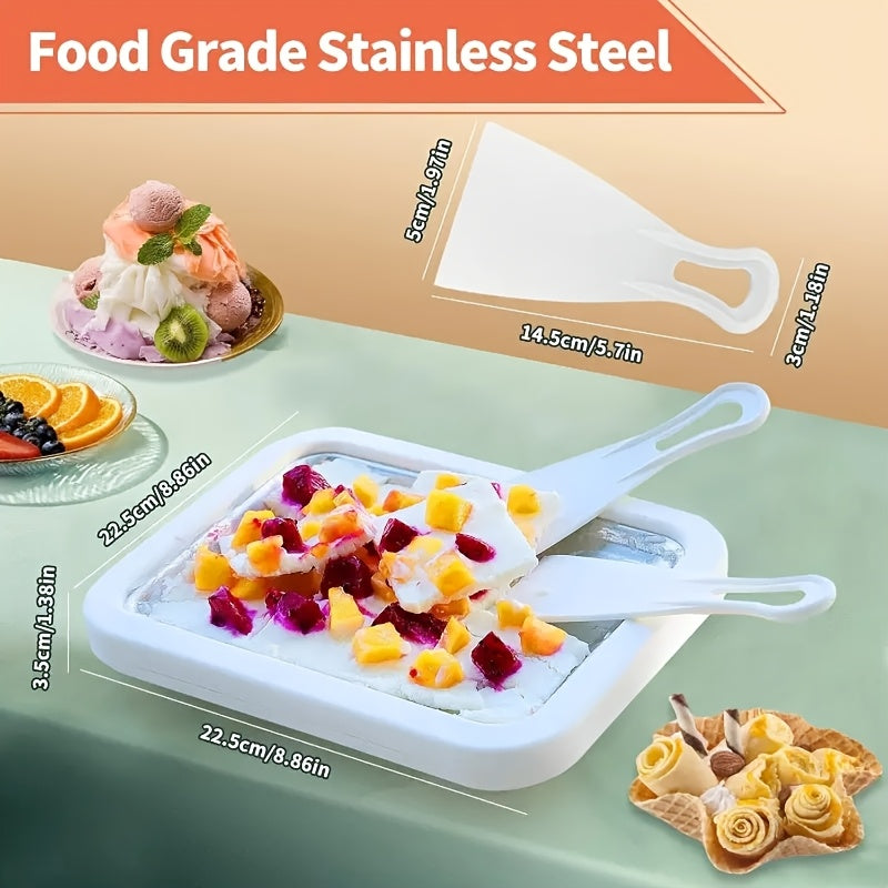 Stainless Steel Manual Yogurt Maker, Homemade Mini Ice Cream Maker .