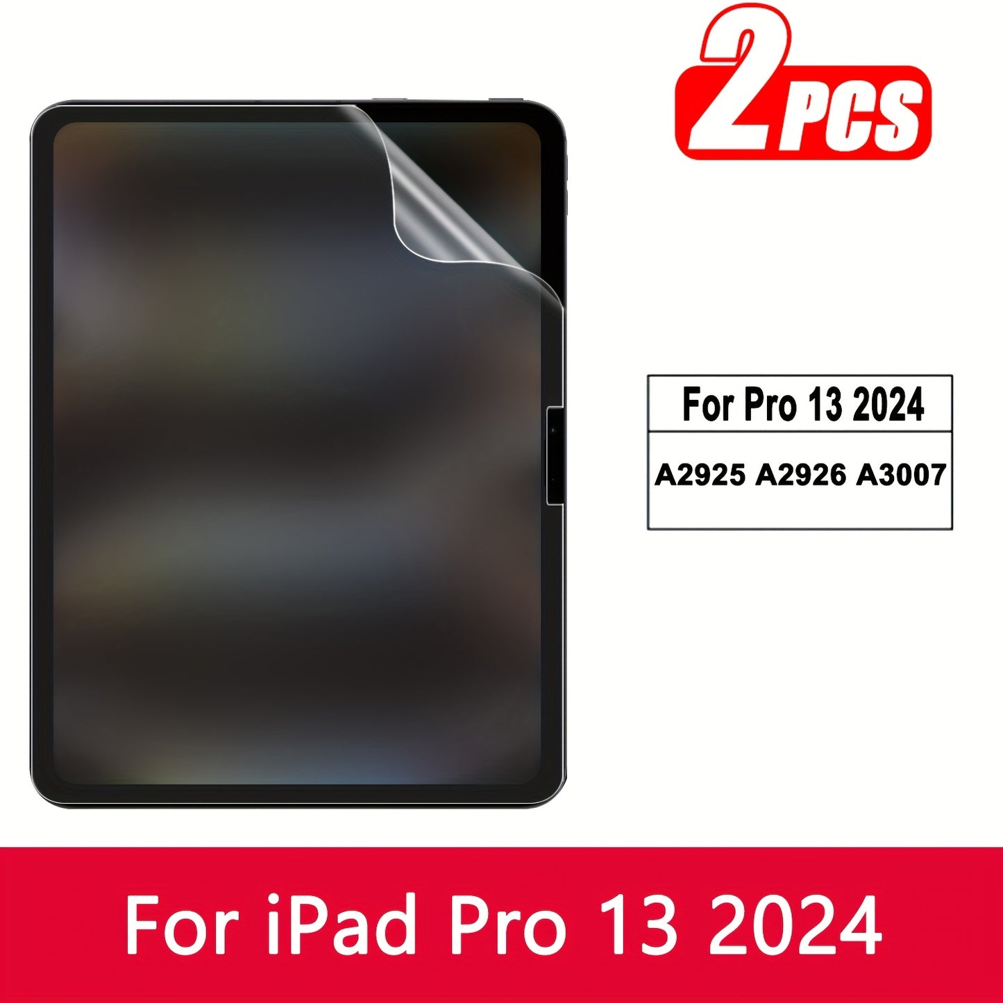 2pcs Frosted Paper Film Screen Protector for iPad Air 13/11 2025, for iPad Pro 13/11 2024, Compatible with 11th/10th/9th/8th/7th/6th/5th, 10.9"/10.2"/9.7 Inch, Air7/Air6/Air5/Air4/Air3/Air2/Air1/Pro 9.7/Pro 10.5 inch mini 7th