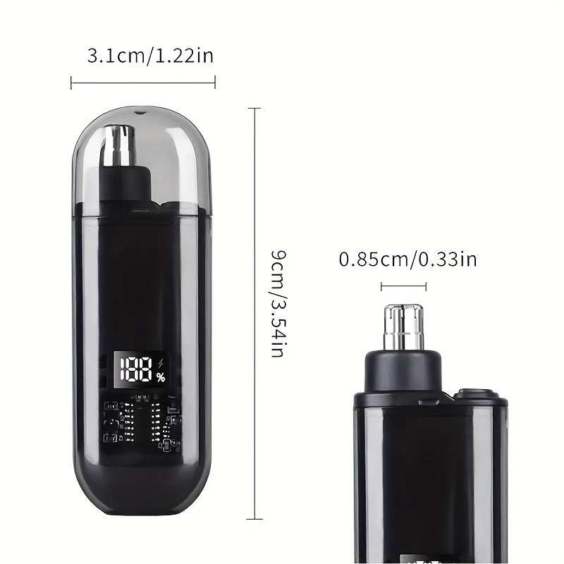 Electric nose hair trimmer, very stylish, mini and compact, portable, suitable for both men and women.