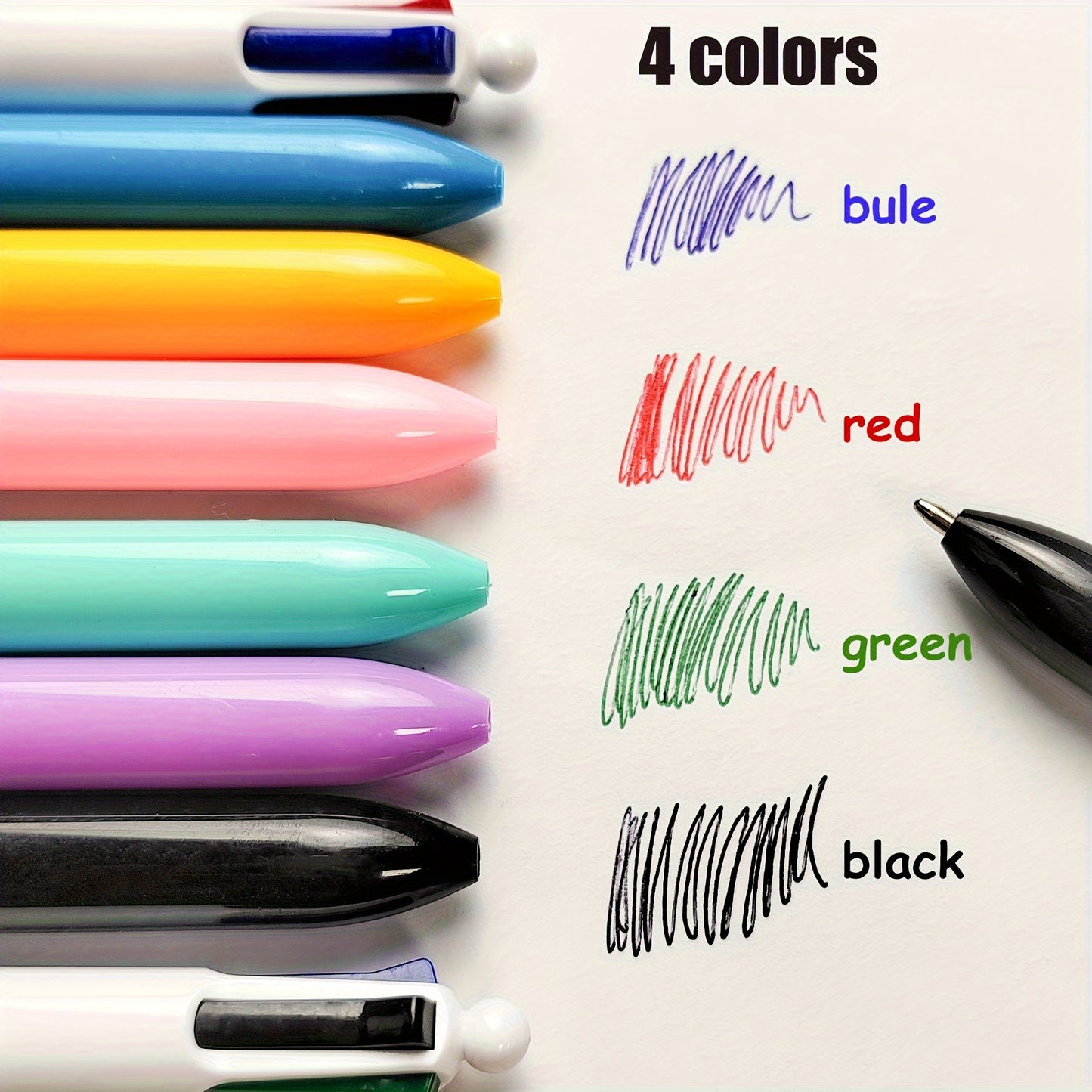 6pcs Set of 4-Color Gel Pens