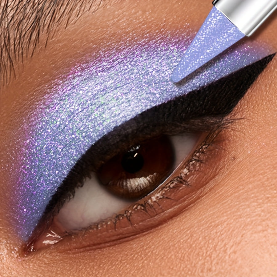 Waterproof, Sweatproof, Metallic Shimmer - Glitter Eyeshadow Pencil, Monochromatic Purple Pink, Creamy Texture for Bold Eye Makeup Looks, Makeup Essentials, Monochromatic Makeup, Eye Makeup Glitter