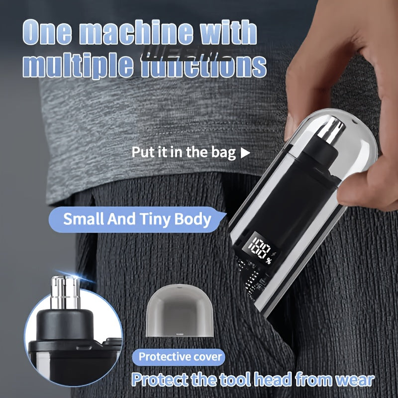 Electric nose hair trimmer, very stylish, mini and compact, portable, suitable for both men and women.