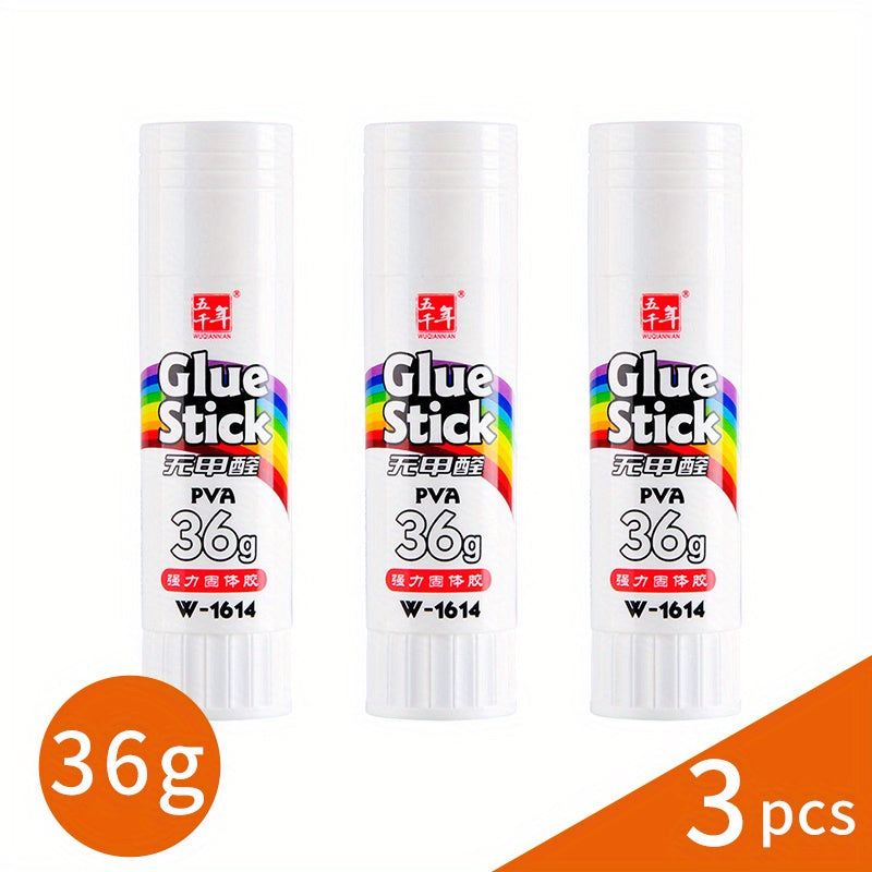 36g Strong Adhesive Glue Stick for Students - Quick-Dry, Non-Toxic, Durable Rubber Glue Stick for Crafts, Office & School Projects - Ideal for Back to School, Office Supplies, Craft Projects, Glue Stick for Crafts, School Pro