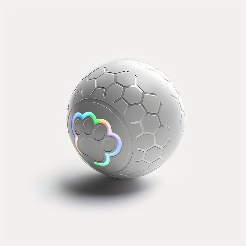 Smart Bouncing Pet Toy Ball – Rechargeable, Bite-Resistant, Interactive Fun