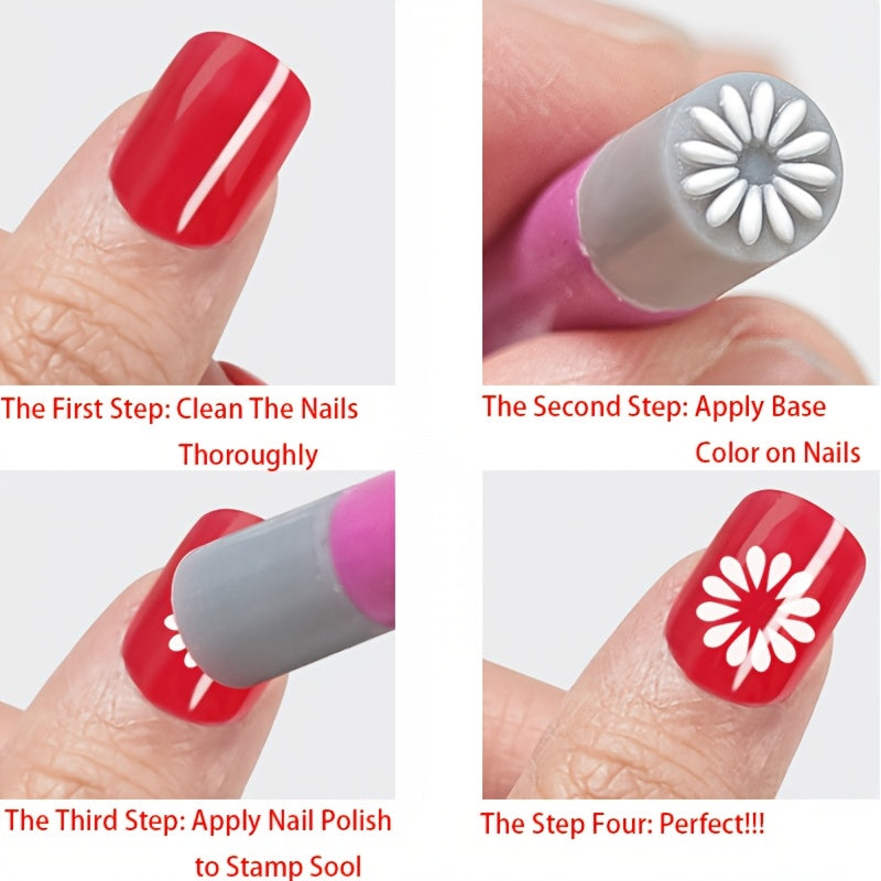 Professional Nail Art Set 16/31pcs Professional Nail Art Stamping Pen Set | DIY Nail Design Templates, Dot Matrix Printing Tools, Sealing Pens, Pen Holders, Replaceable Tip Sets - Handicraft Style Nail Sealing Kits for Home