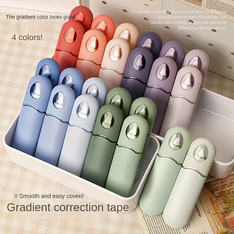6PCS Large Capacity Correction Tape Set with Durable ABS Material