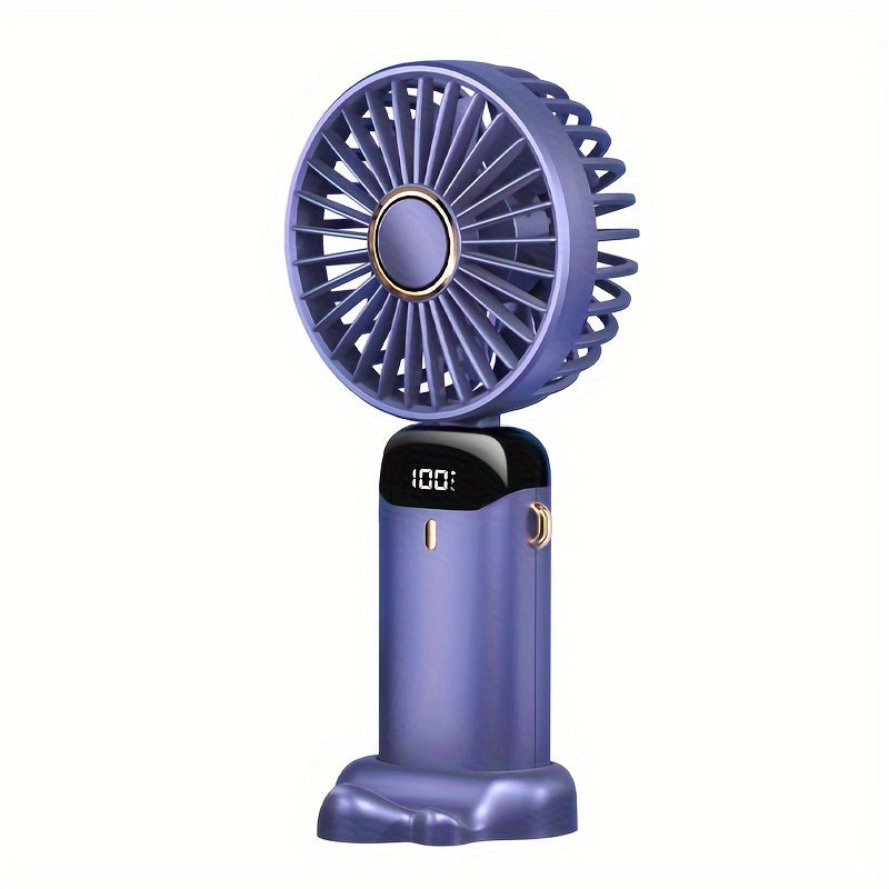 1pc Large Wind Quiet Electric Carry-on Portable Handheld Fan with Aromatherapy for Outdoor Use