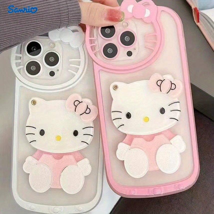 Sanrio Cartoon Phone Case - Mirror Finish, Soft TPU Shell, Cartoon Design, Compatible with iPhone 15/14/13/12/11/XS/XR/X Plus Pro Max Mini - Authorized, Trendy, Fashionable, and Creative All-Inclusive Accessory