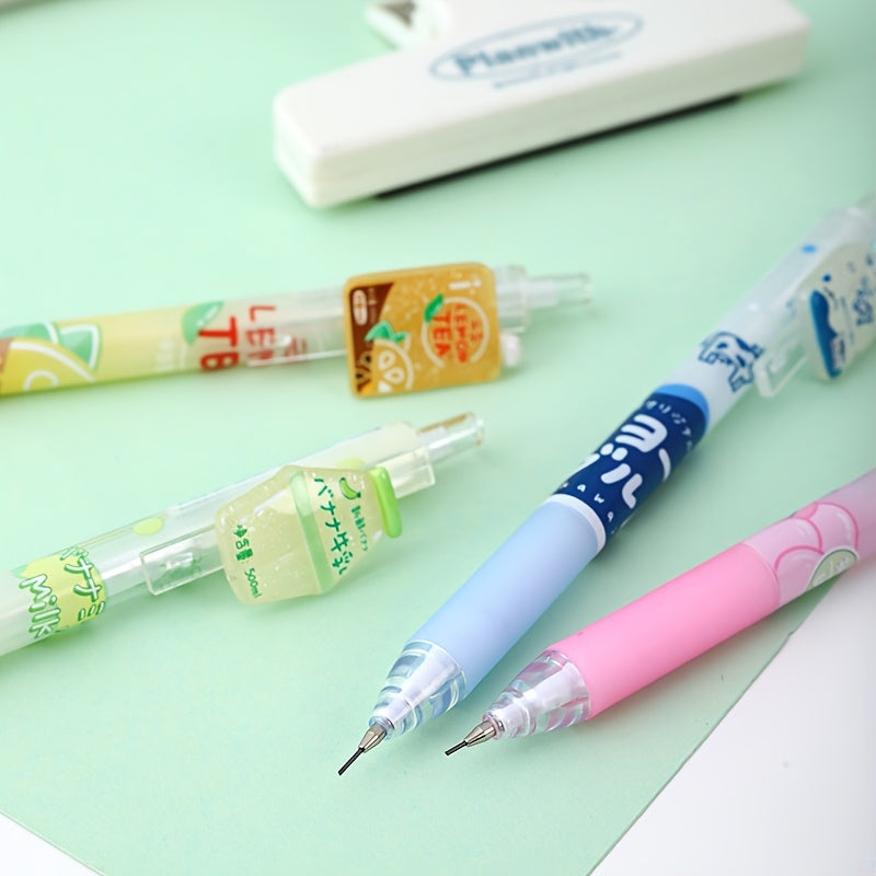 3-Pack Drink-Themed Click Gel Pens - Soda Bottle Styled Retractable Pens with Quick-Dry Ink, Smooth Writing for Office, School & Kawaii Stationery Lovers