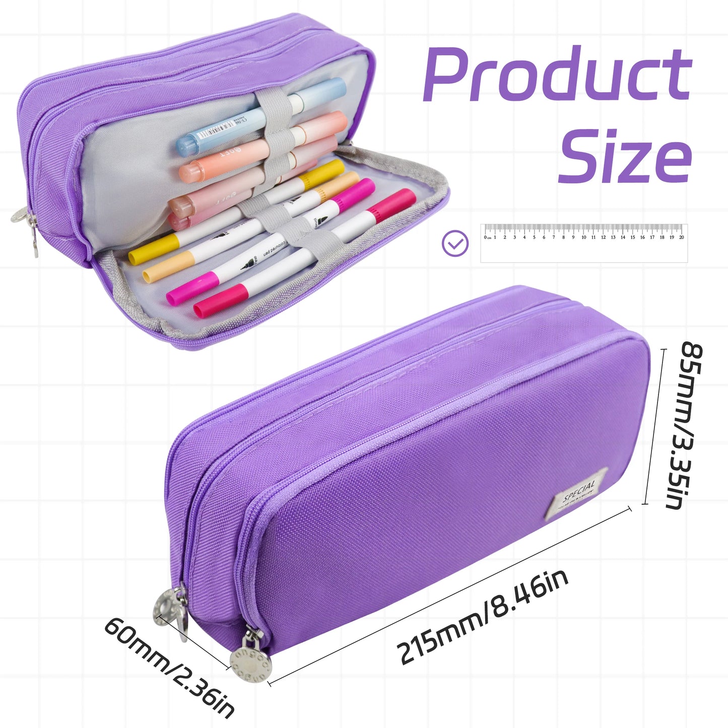 Kawaii Large Capacity Pencil Case - Japanese Stationery Organizer