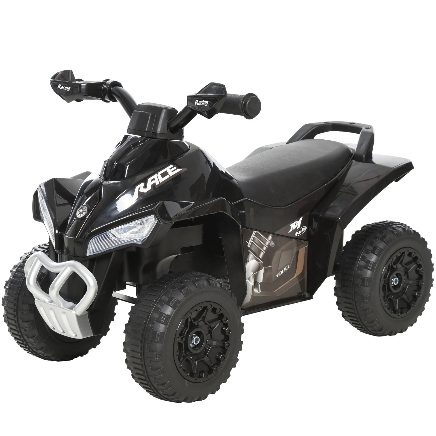 HOMCOM No Power Quad Toddler Ride on Car Foot-to-Floor Sliding