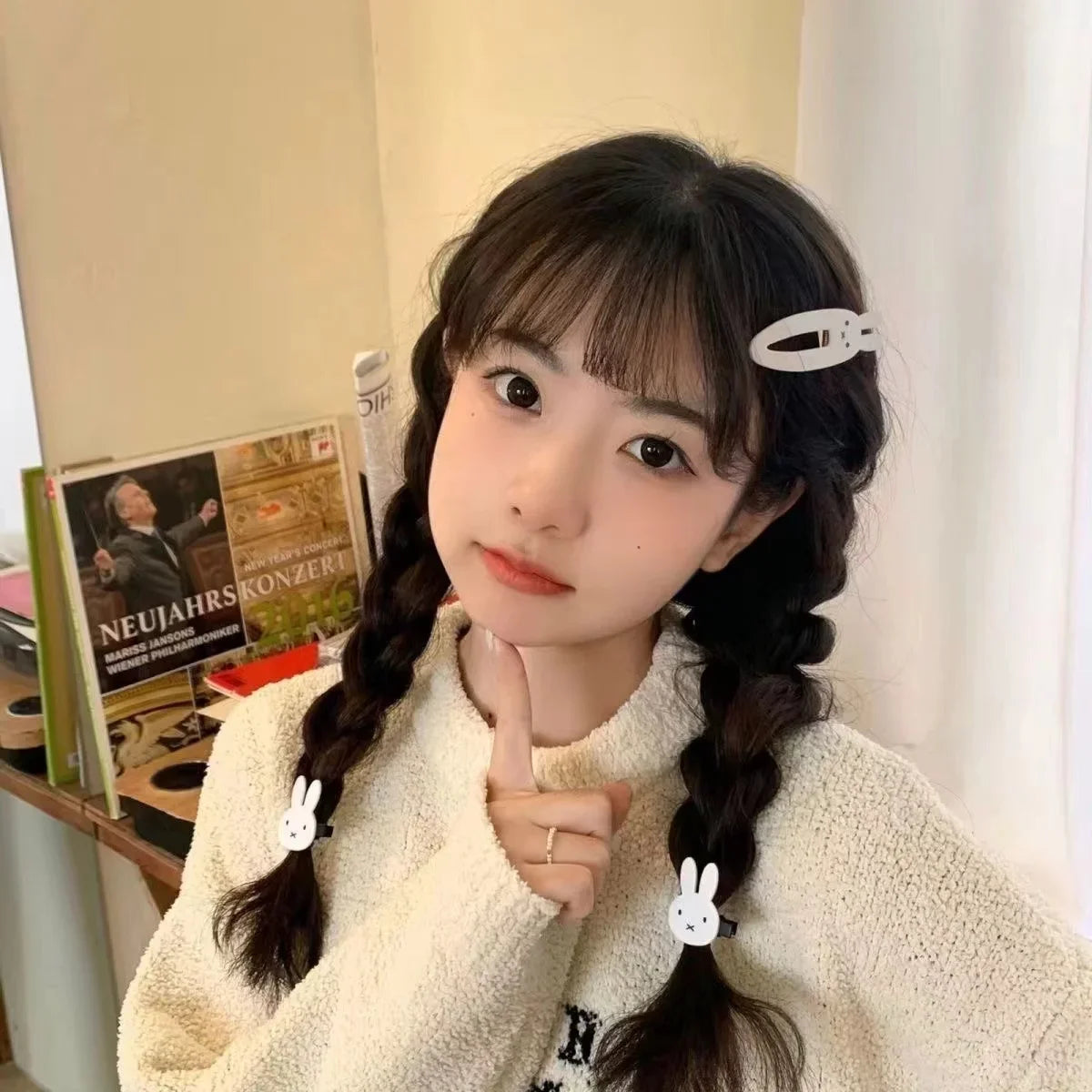 Kawaii Miffy Hairpin - Cute Duck Billed Hair Clip