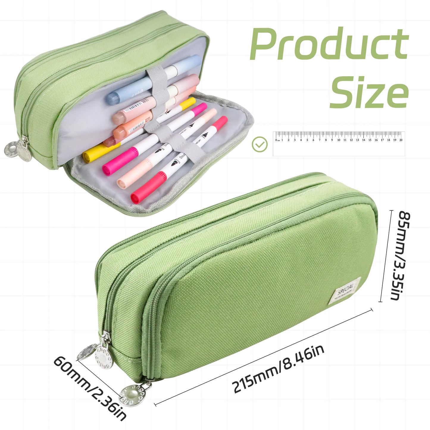 Kawaii Large Capacity Pencil Case - Japanese Stationery Organizer