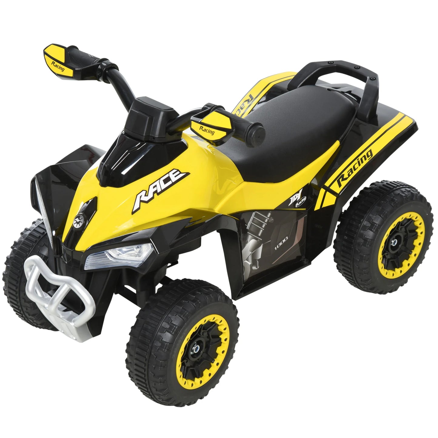 HOMCOM No Power Quad Toddler Ride on Car Foot-to-Floor Sliding