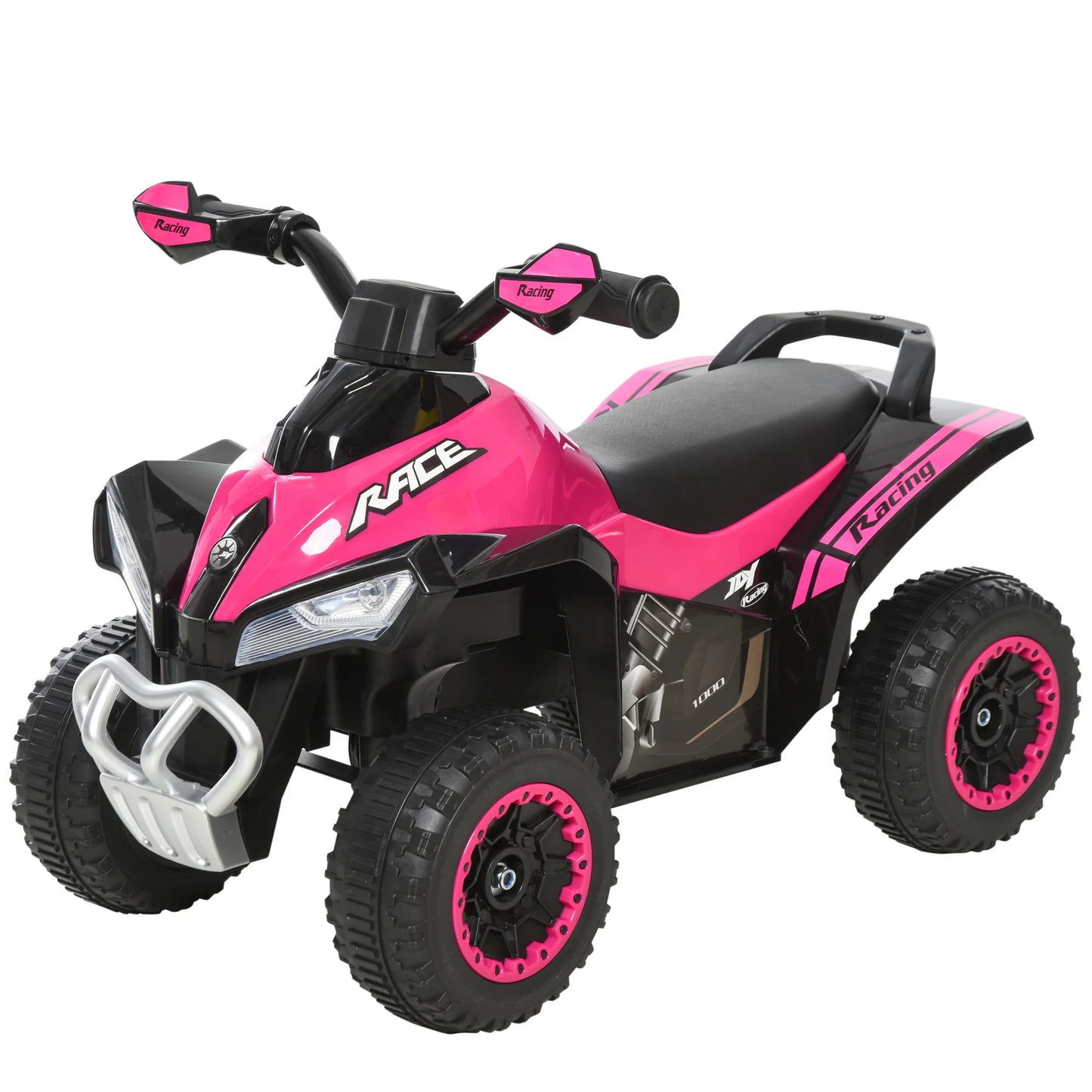 HOMCOM No Power Quad Toddler Ride on Car Foot-to-Floor Sliding