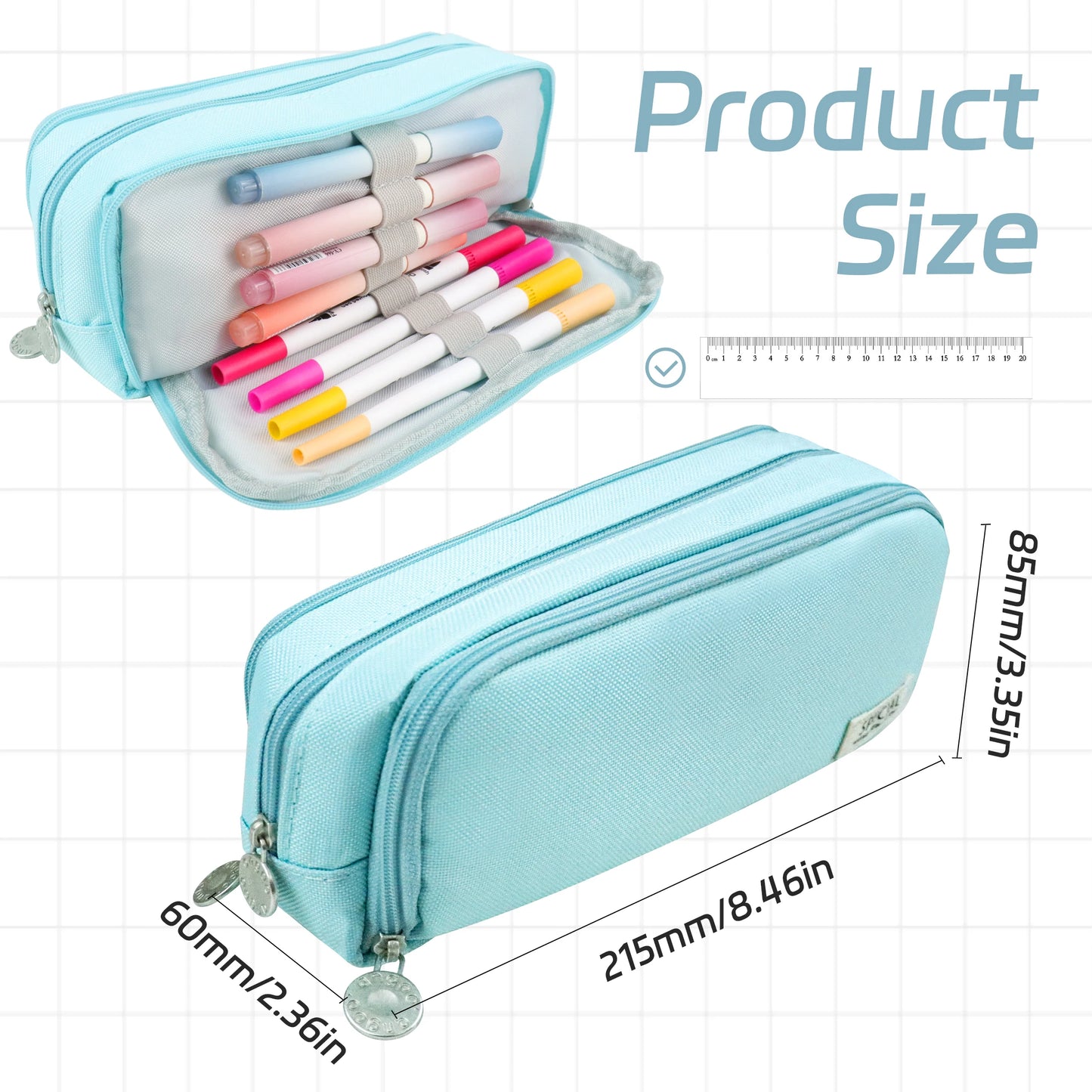 Kawaii Large Capacity Pencil Case - Japanese Stationery Organizer