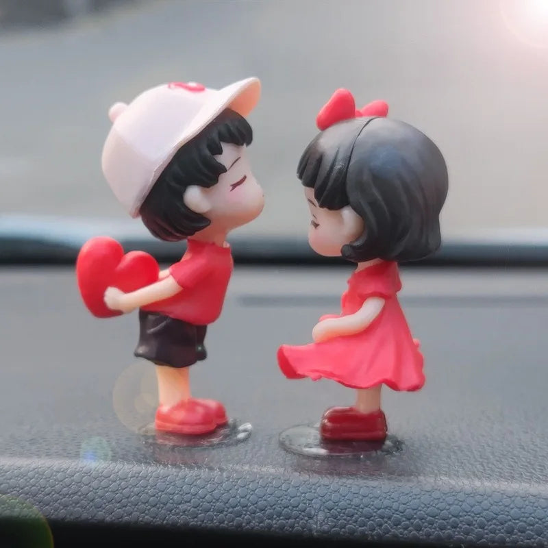 Cute Couple Car Ornaments – Kissing Balloon Dashboard Decor
