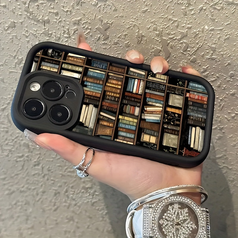 Popular Bookshelf with Cartoon Creative Designs, New Tianyan Ladder Phone Case | Fun And Stylish | Minimalist Trendy | Suitable for Both Men And Women | Compatible with Iphone