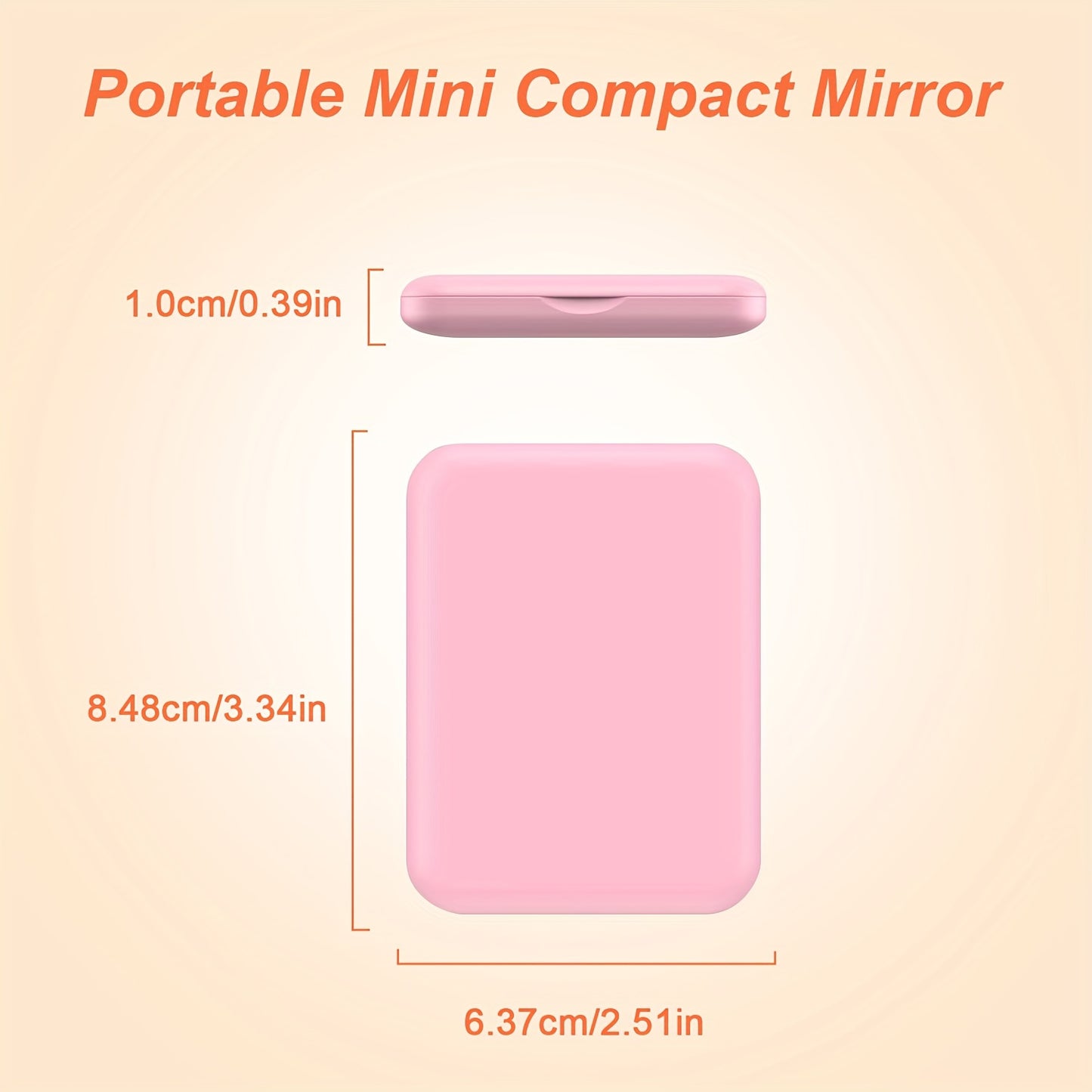 LED Pocket Makeup Mirror, 1X/3X Magnified LED Mini Compact Travel Makeup Mirror,