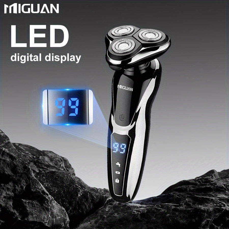 Multi-Function 3-in-1 Electric Grooming Kit-Shaver, Nose Trimmer & Sideburn Razor.
