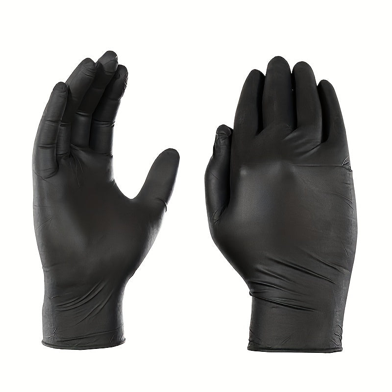 20/50/100pcs/high-quality black nitrile gloves, disposable gloves for household cleaning, disposable cleaning gloves, cleaning, suitable for kitchen, dishwashing, household cleaning, heavy-duty gloves, disposable nitrile glov