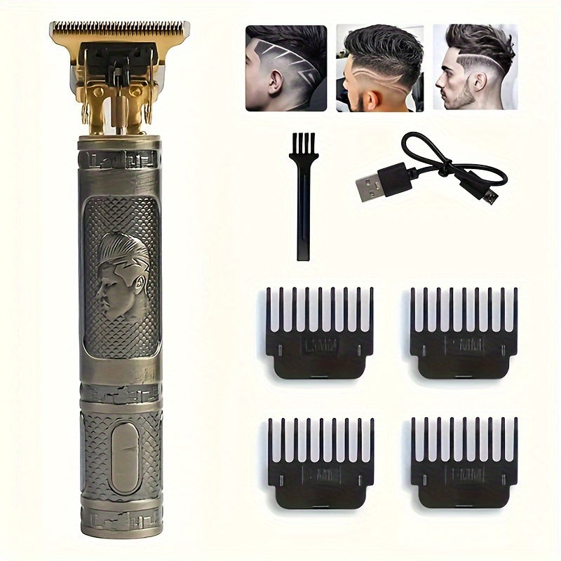 Hair Clippers Beard Trimmer for Men, Electric Cordless Clippers with LCD Screen.