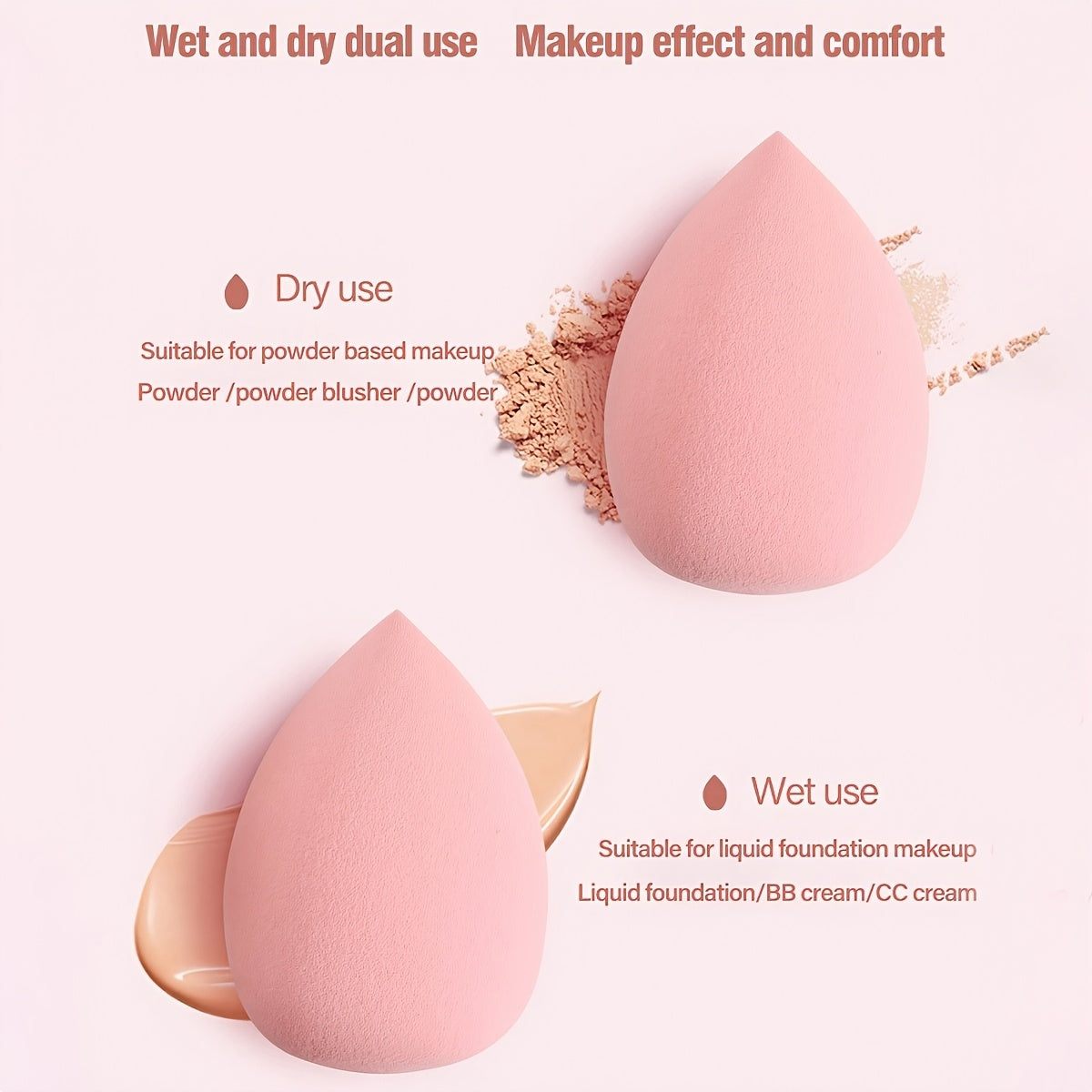 Popular Choice 20/21/40pcs of pink makeup kit, the set includes a multi-size soft brush, a variety of makeup eggs, a portable large-capacity travel makeup bag, and a full set of pink 2025 Internet celebrity makeup brushes