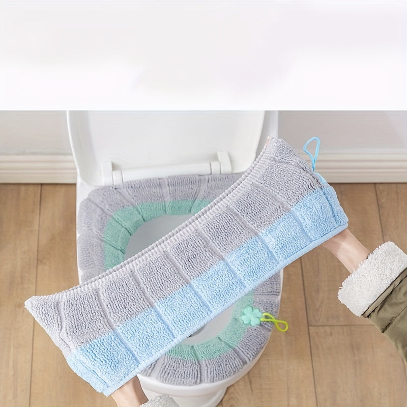 5pcs WinterWarmth Toilet Seat Covers