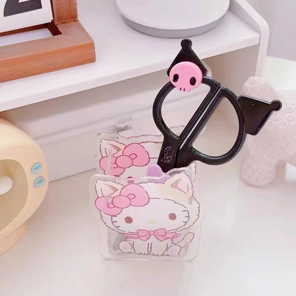1pc Sanrio Kuromi, Cinnamoroll, My Melody Scissors - Cute Anime with Character Designs, Sharp Blades for Office, Crafting - Gift for Fans, Supplies, Crafting Tools, Sturdy Construction, Decorative