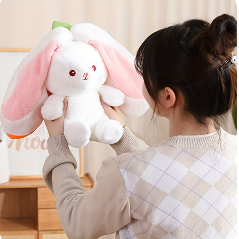 Soft Pink/Yellow Fruit-Themed Rabbit Plush Toy Set - Adorable, Perfect for All Ages & Ideal Birthday Gift