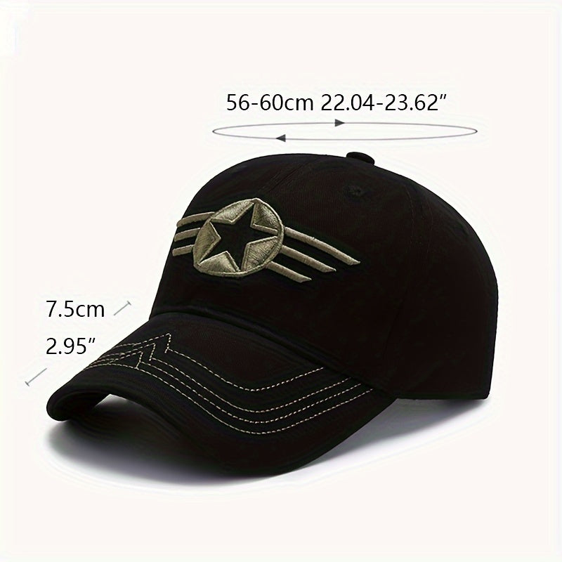One Piece Men's Outdoor Sports Baseball Cap, Personalized and Fashionable, Simple Camouflage Sun Protection Hat