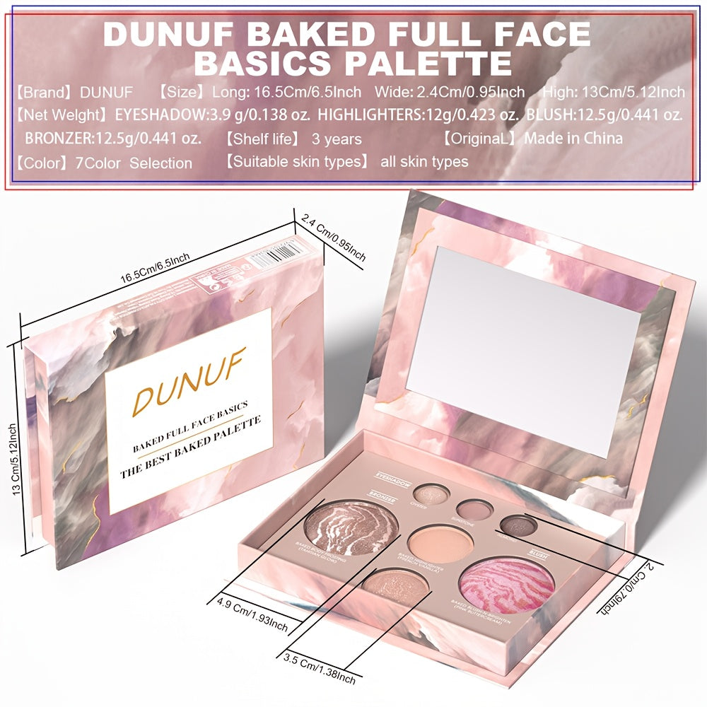 Best Baking Palette - Full Size Includes Bronze, Blush & Setting Powder Multicolour Waterproof Highlighter Concealer Smudge-Proof for Travel.
