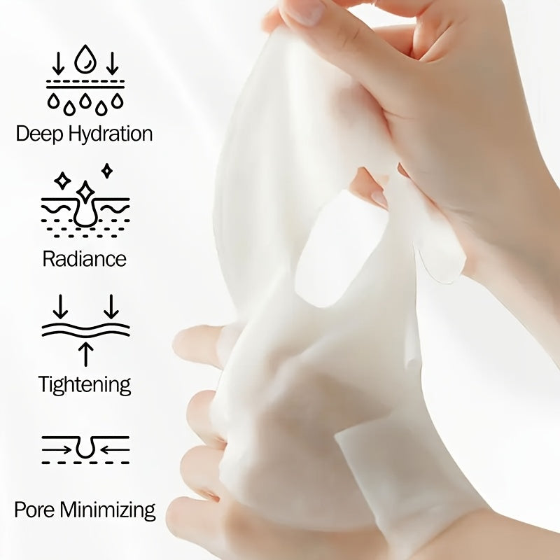 5pcs collagen white mask, moisturizing and moisturizing, keep the Light Beige hydrated and full, firm the Light Beige, make the Light Beige more firm and smooth, make the Light Beige look more beautiful and shiny