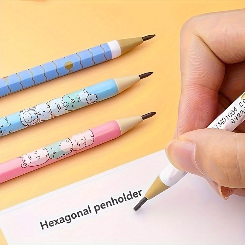 Ergonomic Mechanical Pencils+4/ 8Boxes refills