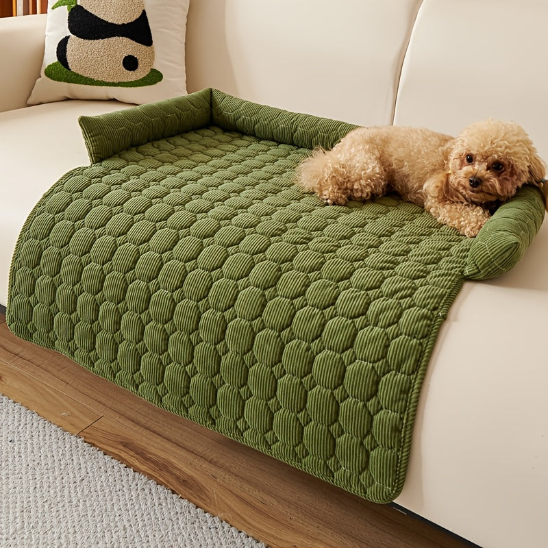 Luxurious Plush Pet Bed – Non-Slip, Scratch-Resistant Comfort
