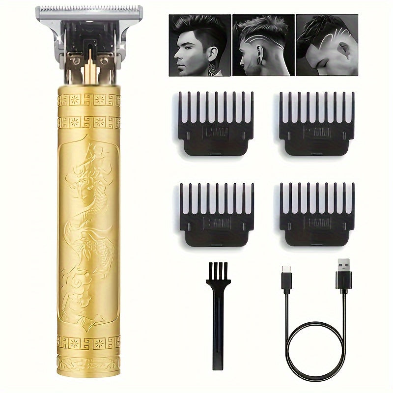 Hair Clippers Beard Trimmer for Men, Electric Cordless Clippers with LCD Screen.