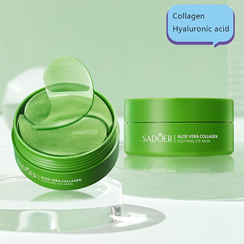 Algae Eye Mask. Collagen Eye Patch, Hydrating and Firming Light Beige Eye Mask