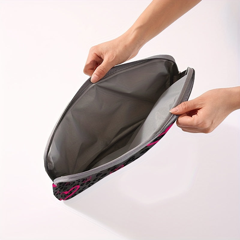 1pc Love Print Laptop Bag Soft Notebook Fabric Cover Suitable for 14-inch Laptop Computer Soft Cover Notebook Computer Cover Tablet Computer Cover Laptop Zipper Cover Fixed Handheld Computer Bag