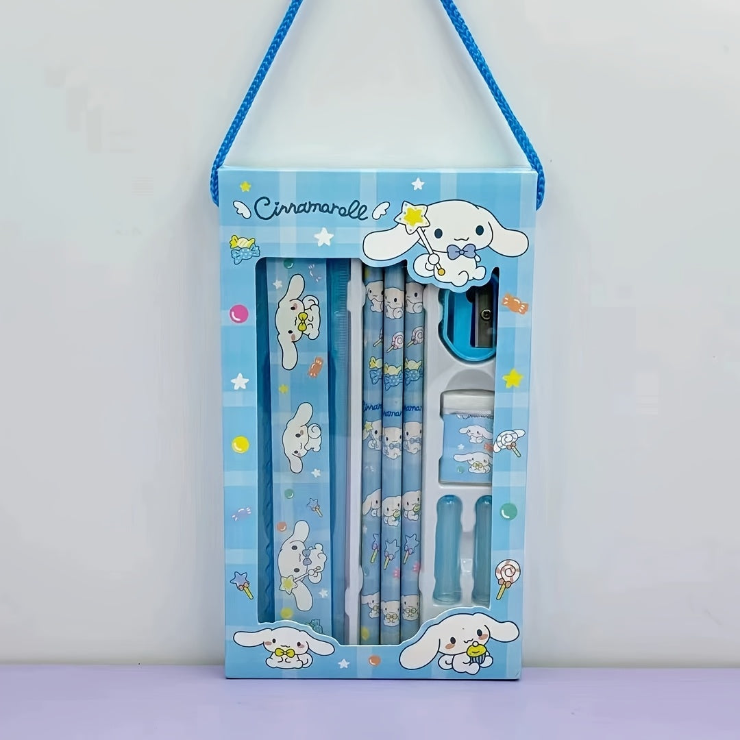 Hellokitty Melody Kuromi Cinnamoroll School Supplies Pencil Eraser Ruler | Christmas Gifts