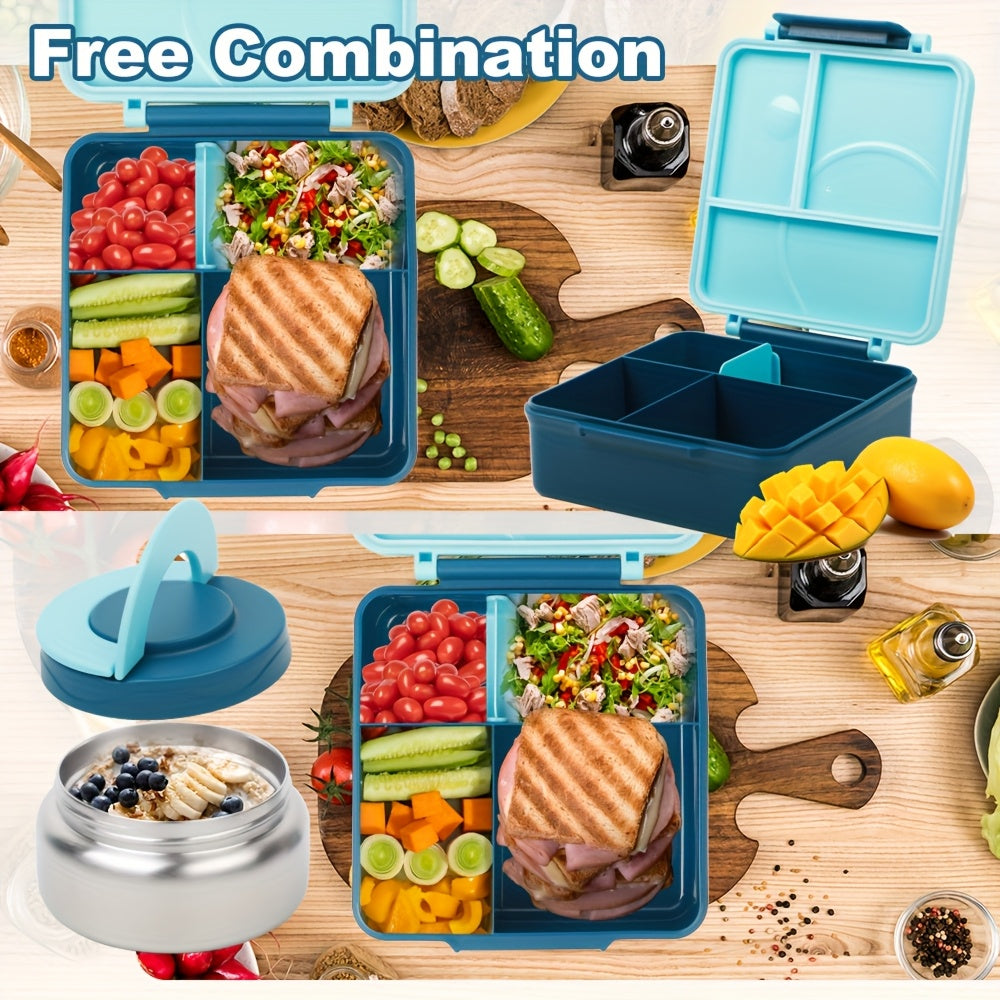 8Oz Insulated Leak-Proof Lunch Box with 4 Compartments