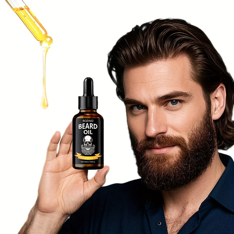 4pcs ROZINO Men'S Beard Care Set - Hypoallergenic, Non-Greasy Moisturizer with Co4pcs ROZINO Men Beard Care Set.