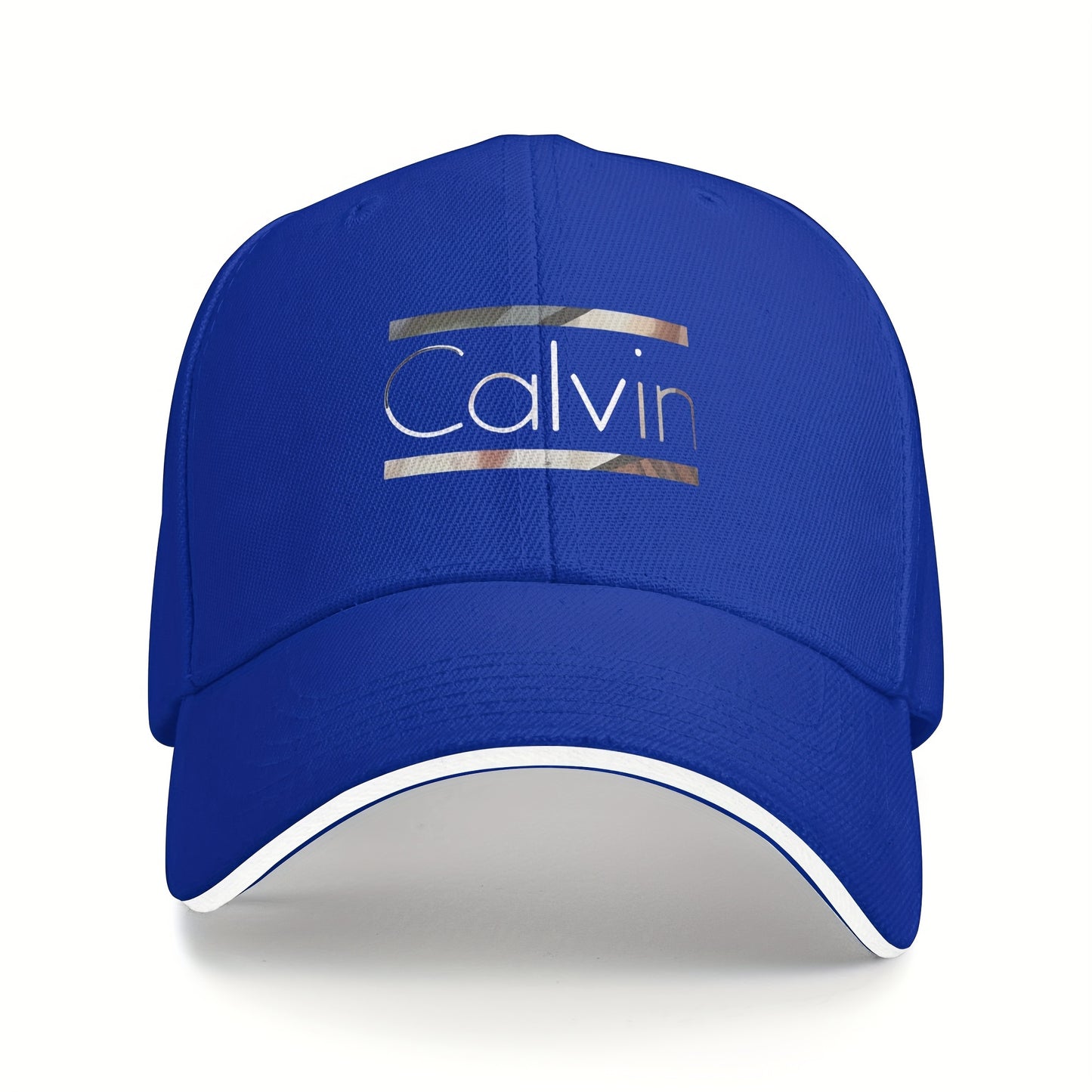 1pc Calvin Graphic Print Baseball Cap - Adjustable, Breathable Dad Hat for Men & Women, Perfect for Outdoor Activities & Casual Wear, Ideal Gift for Any Occasion, Outdoor Headwear | Stylish Baseball Cap | Mesh Back Hat