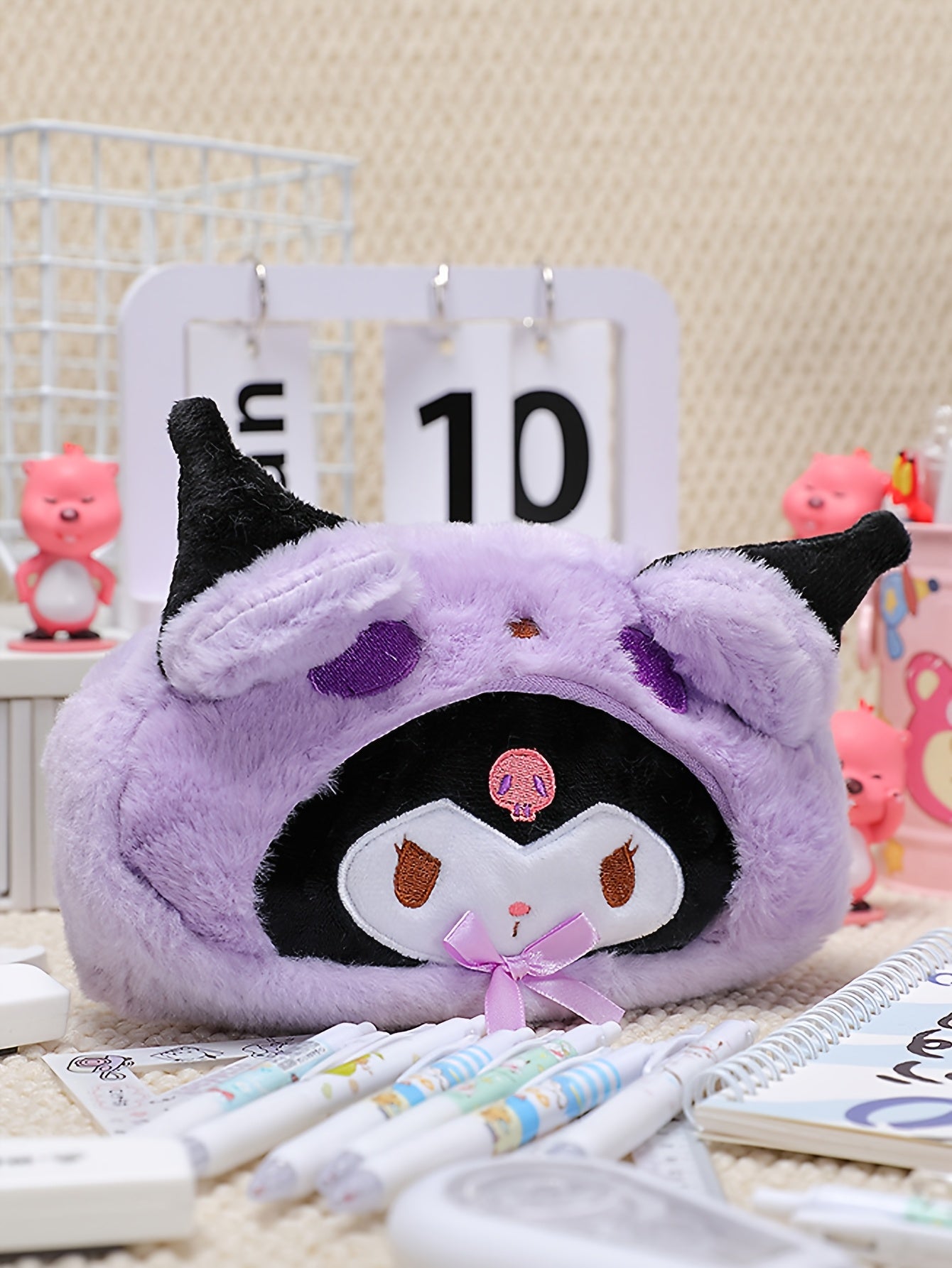 Sanrio Flannel Cartoon Dog Pen Case