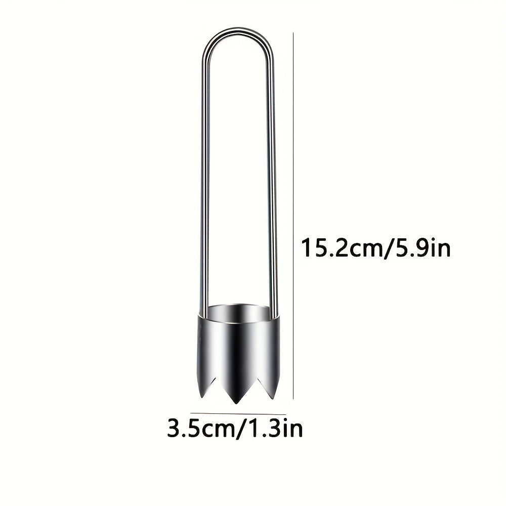 1/2/3pcs Stainless Steel Fruit & Vegetable Corer Tool - Efficient Kitchen Gadget for Cucumbers, Bell Peppers, Apples, Tomatoes, Jalapenos - Durable, Easy-to-Use Core Remover for Home Cooking, Core Removal Tool | Streamlined D