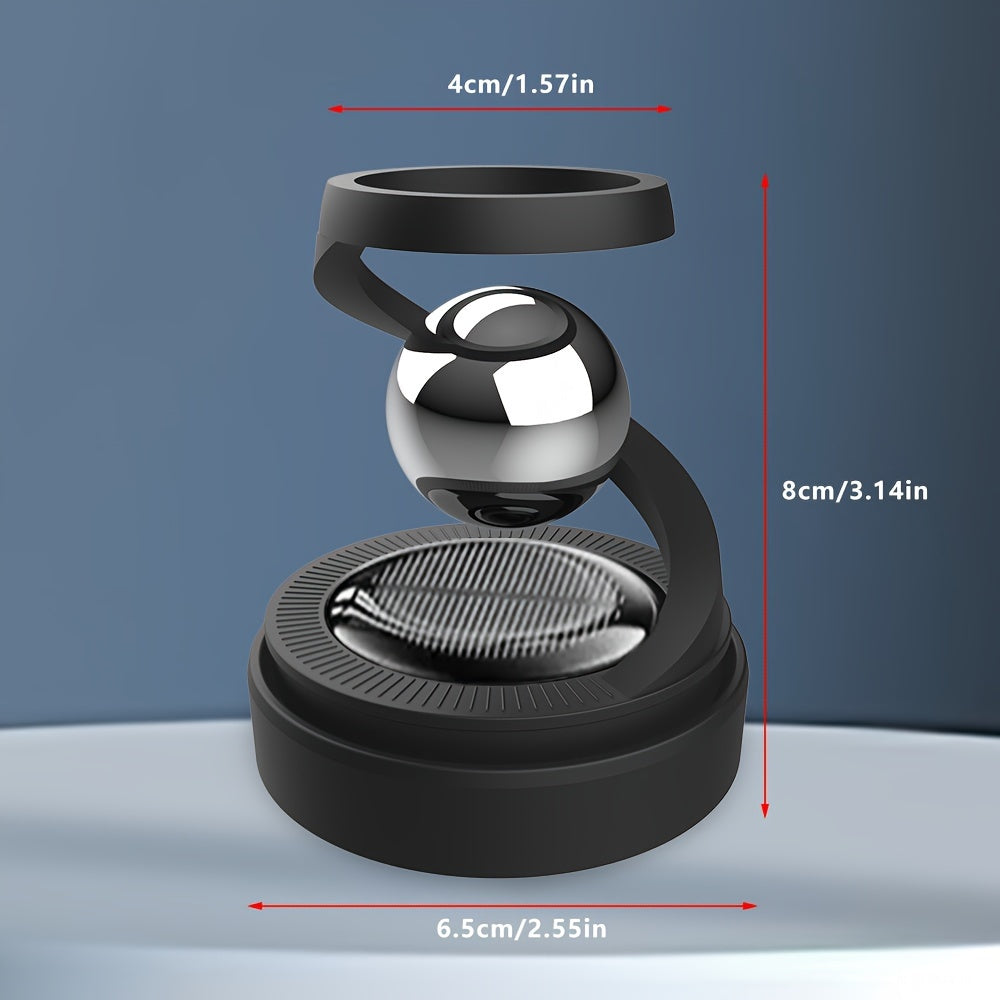 1pc Solar-Powered Rotating Car Aromatherapy Diffuser, Long-Lasting Fragrance, Dashboard Decor, Interior Accessory, Compatible with Balm/Tablets/Sticks