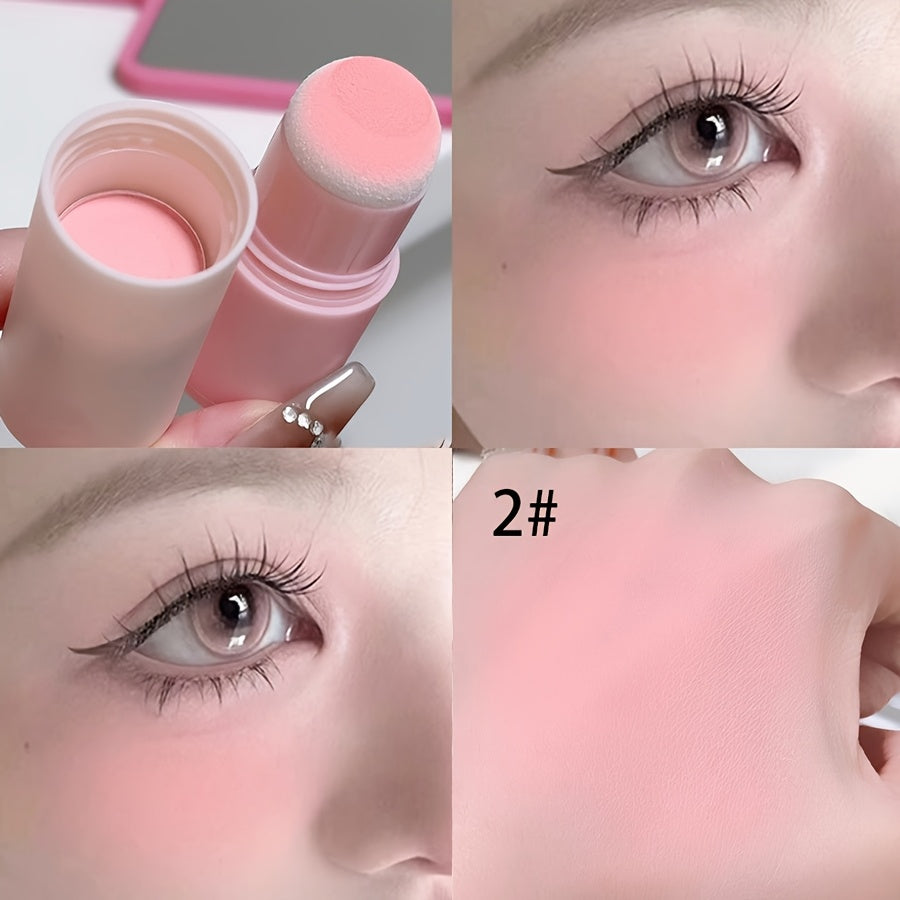 Long-lasting Soft Mist Matte Blush Stick - Waterproof, Cute Natural Supernatural Monochrome Blush