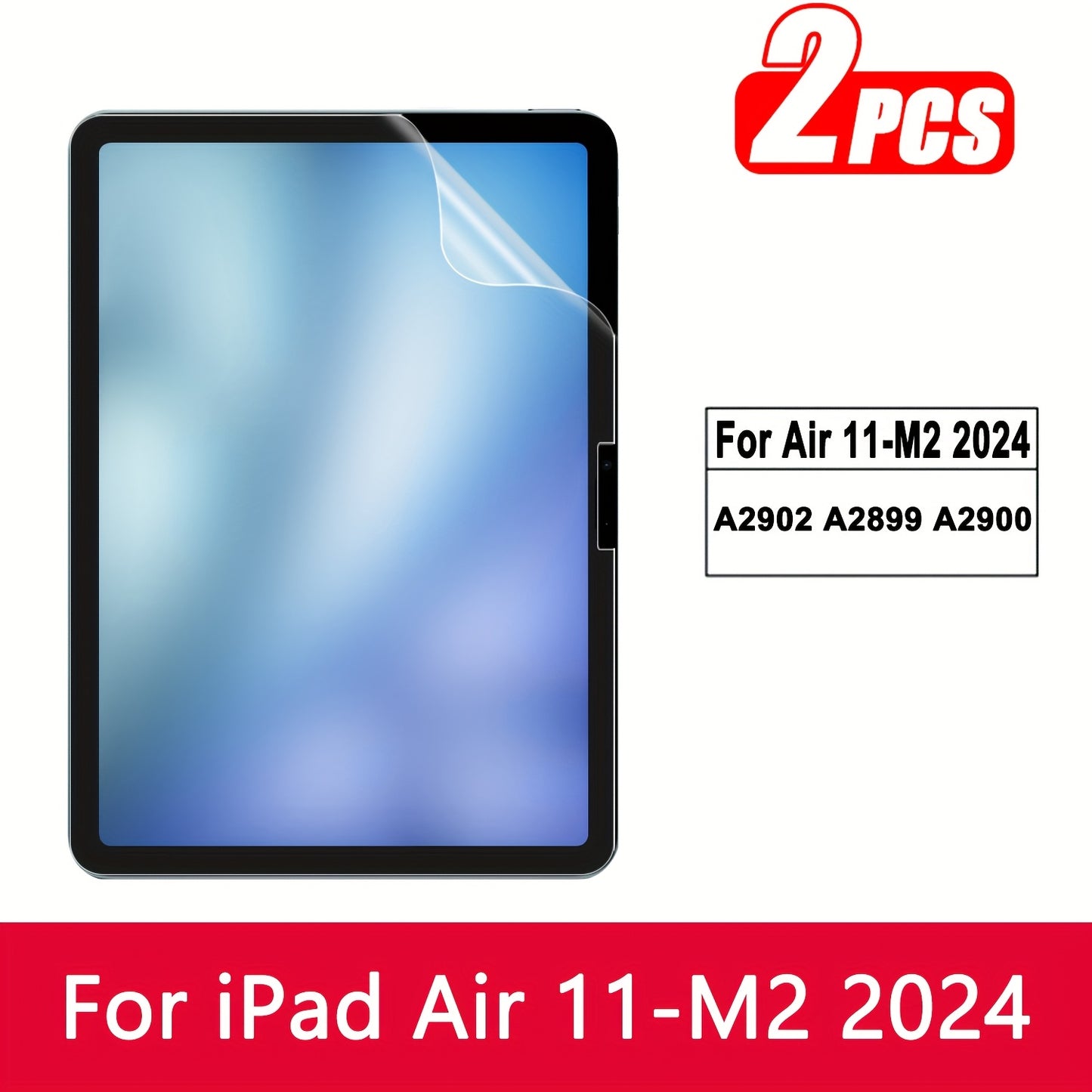 2pcs Frosted Paper Film Screen Protector for iPad Air 13/11 2025, for iPad Pro 13/11 2024, Compatible with 11th/10th/9th/8th/7th/6th/5th, 10.9"/10.2"/9.7 Inch, Air7/Air6/Air5/Air4/Air3/Air2/Air1/Pro 9.7/Pro 10.5 inch mini 7th
