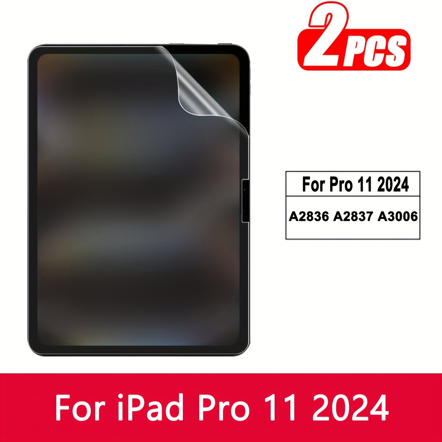 2pcs Frosted Paper Film Screen Protector for iPad Air 13/11 2025, for iPad Pro 13/11 2024, Compatible with 11th/10th/9th/8th/7th/6th/5th, 10.9"/10.2"/9.7 Inch, Air7/Air6/Air5/Air4/Air3/Air2/Air1/Pro 9.7/Pro 10.5 inch mini 7th