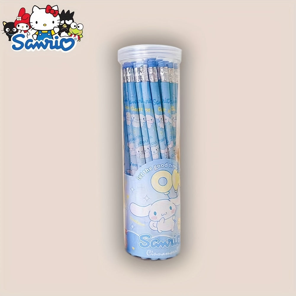 30pcs a box of Sanrio Melody, Kulomi, Yuguigou, barrel pencils for writing, writing pens, calligraphy pens