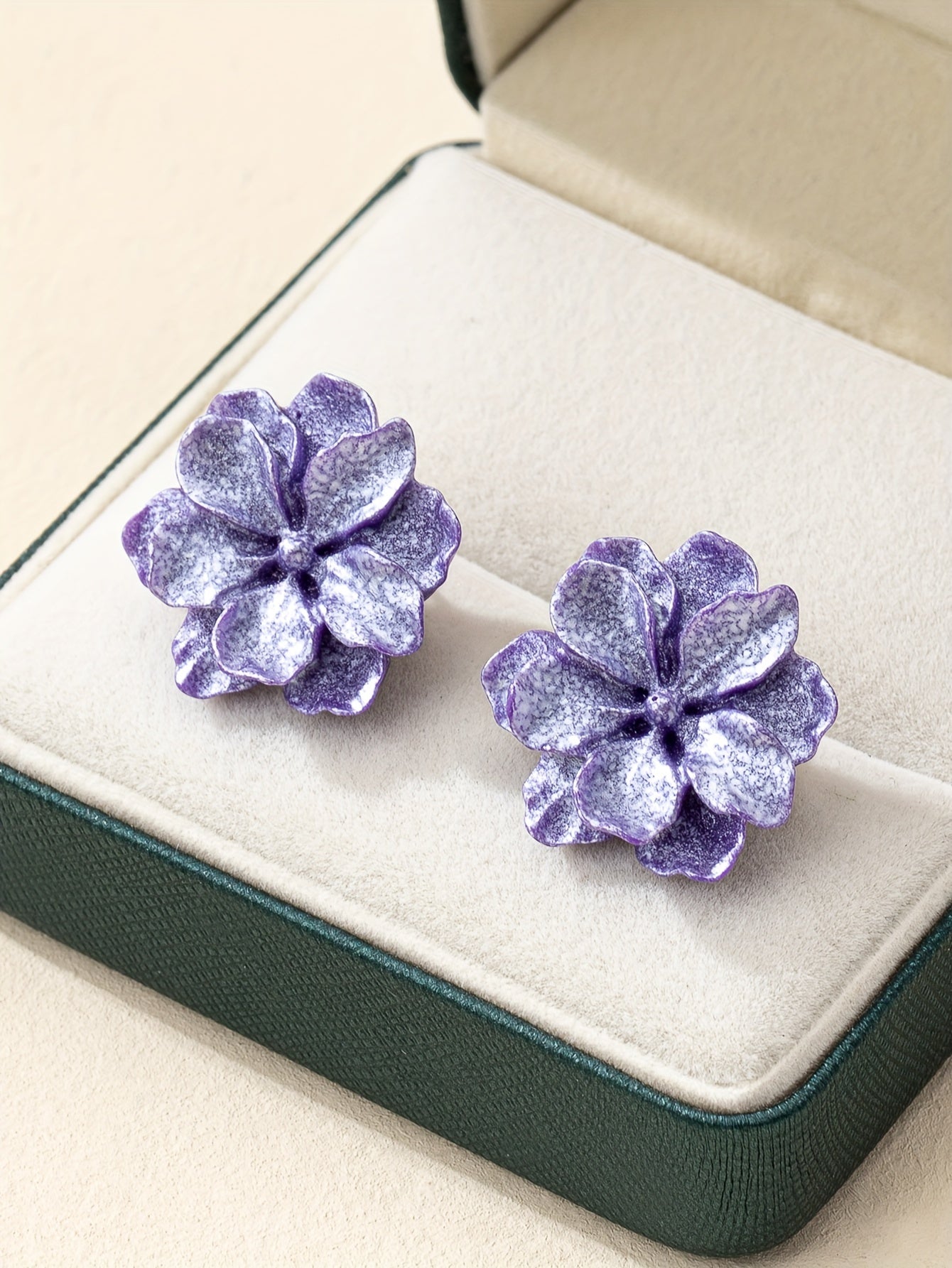 Elegant Floral Bloom Stud Earrings - Hypoallergenic Acrylic, Iron-Free Ear Needles, Perfect for Daily Wear, Parties, Weddings, Banquets, Business Events, and Leisure Activities - One Pair